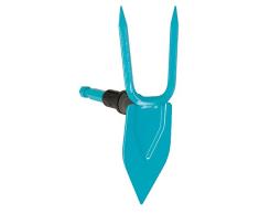 Serfouette Combisystem de Gardena : Houe avec Lame en Forme de Cœur, 2 Dents, Largeur de Travail 7 Cm, en Acier de Haute Qualité, Revêtement Duroplast (3215-20)