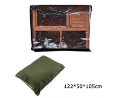 yummyfood Couvercle De Clapier Lapin Cage Imperméable Couvercle De Cage De Lapin Couverture Anti Poussière pour Cage À Double Lapin pour BB-48-DDU, BB-48-DDL, BB-48-DDL-TR Et Autres