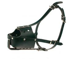 Zolux Police Muselière en Cuir Réglable Adapté aux Malinois Mâles Noir T5