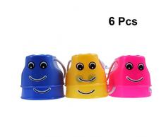 LIOOBO Enfants Échasses Sports Echasses Jeux de Plein Air Précoce Education Equilibre Capacité Développement Jouets 6 Pièces (Couleur Aléatoire)