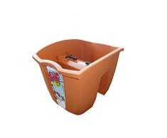 TERRA Bac à Fleurs Crown, Terre Cuite, 24 cm