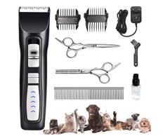 Focuspet 2-Vitesses Tondeuse Chien Chat Tondeuse Animaux Electrique Professionnelle sans Fil Etanche
