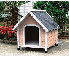 NICHE POUR PETIT CHIEN AVEC TOIT PVC 100% SAPIN DE FINLANDE