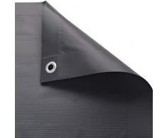 tectake Brise Vue pour Balcon Protection visuelle | Résistant aux intempéries - diverses Couleurs et diverses Tailles au Choix (0,9 x 6 m | Noir | No. 402706)