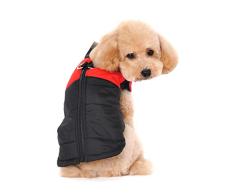 Ectkuee Petit Manteau imperméable pour Chien Veste dhiver rembourré matelassé Doudoune pour Chien Pet Chiot vêtements Assortis Tailles et Couleurs