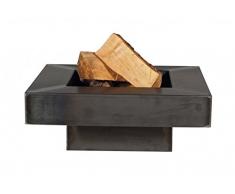 Farm Cook Brasero Pan de 5 Acier unbehandelt en trois tailles 60x60x22 cm gris