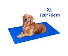 PEDY Tapis Rafraichissant Chien, Imperméable et indéchirable, Durable Mise à Niveau Tissu Oxford+PVC, Bleu,120*75cm,Tapis de Refroidissement Automatique,Non-Toxique