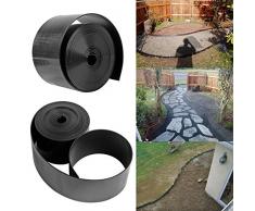 Yitoo AYITOO Bordure de Pelouse en Plastique, Flexible Bordure de Jardin, Bordure de Gazon pour Bordure de Parterre, Flexible Bordures de Gazon pour Pliable Garden Lawn, Jardin Conception 10m Noir