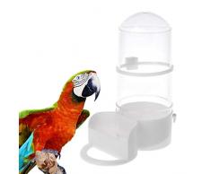 ECMQS Mangeoire Pour Oiseaux - Automatique Aliments Alimentation En Eau Perroquet Hamster Animal De Compagnie Agrafe Cage Distributeur
