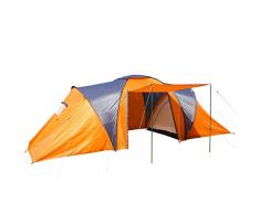 Tente de Camping Loksa, 6 Personnes, Bivouac/Igloo, Tente pour Festival ~ Orange