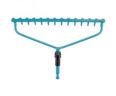 Râteau-Étrier Combisystem de Gardena : Râteau Robuste avec 14 de nts, Largeur de Travail 36 Cm, Construction à Double Étrier pour Usage Intensif, pour Tous Les Manches Cs (3168-20)