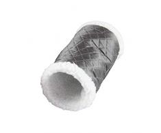 Yililay Divers Accessoires pour Chiens Rongeur Tunnel Animaux Jouet Hiver Chaud Toison Tube Hideout Lit Jeu Tunnel pour Hamster/gerbilles Rat (Rouge)