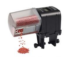 IREENUO Automatique Chargeur de Poisson, Distributeur de Nourriture pour Poissons avec écran LCD Réglage du Temps Alimentation, Convient pour Aquarium Réservoir de Tortues