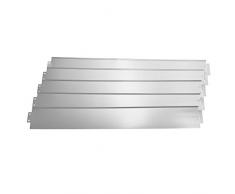 [casa.pro]® Bordure pour jardin bordure pour pelouse palissade acier galvanisé barrière 500 cm kit de 5