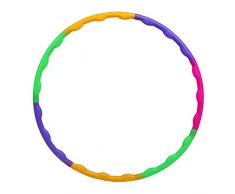 NA XIANSHIXINCHENGQUSIM Enfants hula hoop maternelle équipement de remise en forme Snap Together Amovible Poids Réglable Taille Cerceaux en Plastique 55/65 cm vague petit hula cerceau, 55 cm