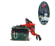 inherited Aquarium Paysage Decoration, Poisson réservoir Ornement décoration, Aquarium Coffre au trésor plongée, Accessoires décoratifs Amusants pour Aquariums