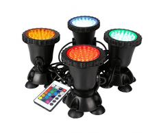 GreenSun LED Lighting RGB Spot Light Led Aquarium lampe sous-Marine Eclairage Submersible pour Poisson 36 LED Lumière Support Rampe Décoration Tank Lampe LED pour Aquarium