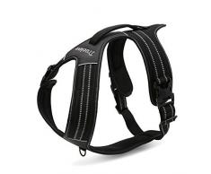Vivi Bear Harnais Anti-tirage pour Chien Gilet réfléchissant 3M de Plein air pour Animal Domestique avec poignée pour Chien de Taille Moyenne à Grande