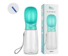 Tarnel Bouteille deau pour Chien 550ml Distributeur deau Portable pour Chien Chiot Chat Animaux Voyage Water Drink Bouteille