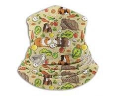 NA Cache Cou Tubulaire,Cou De Cagoule,Bandeau,Balaclava,Foulard,Écharpe,Cochons dInde Animaux Aliments Doux Cou Plus Chaud Cagoule Capuche pour Moto Cyclisme Courir Ski Snowboard Bandeaux