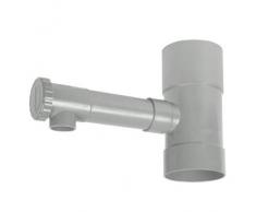 Jardibric - Raccord PVC vers récupérateur deau pour Descente de gouttière - Récupérateur eaux de Pluie à Fixer sur gouttière - Sable, diamètre 80 mm