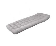 ZCXBHD Pliant Coton Matelas Thicken Coussin Double Bain Soleil Utiliser Tapis Sol Portable Roll Up Camping Matelas for Maison Vacances Voyage House Bed (Color : Gray, Size : 190X65X8CM)
