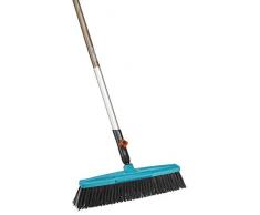 Balai de Cantonnier Combisystem de Gardena - Assortiment : Balai Robuste pour le Jardin et les Chemins Autour de la Maison, Largeur de Travail 45 Cm, Poils Souples en Polypropylène (3622-30)