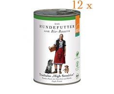 defu Bio High Sensitive Nourriture pour Chien Menu Pate Dinde, Lot de 12 (12 x 410 g)