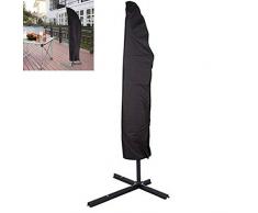 Lispeed Housse de Protection pour Parasol déporté 210D Nylon imperméable Respirant Tissu Oxford Housse de Protection pour Parasol 2 à 4 m Couverture avec Fermeture éclair et Cordon de Serrage, 205CM