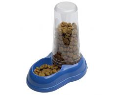 Ferplast Distributeur DEau Ou Nourriture pour Chats et Chiens Azimut 1500 Dispenser pour Animaux 1,5 Litres Mangeoire, 16,5 X 25 X H 24,5 cm Bleu