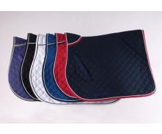 Rhinegold Selle de cheval matelassée avec bord passepoilé Entier bleu marine