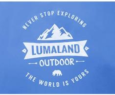 Lumaland Tente de Camping Dôme Pop-up légère 3 Personnes Camping Festival Bleue