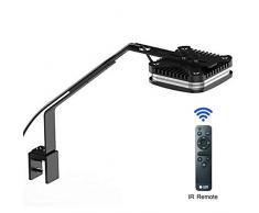 lumini Eclairage Aquarium Rampe LED 30W Pixie 30 Dimmable Nano Lampe Eau De Mer Lumière pour Marin Aquarium, Télécommande Inclus
