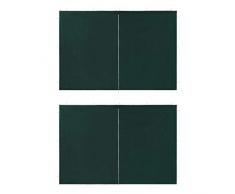 Festnight Paroi de Tente de réception 2 pcs Fermeture éclair Tonelle Pavillon Jardin Vert 300 x 195 cm