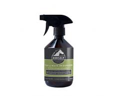 Demelant chevaux HORSELY | Equitation material pour queue de cheval | Spray biologique 500ml | Alternative à brosse criniere, au shampoing cheval