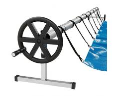 Arebos Enrouleur De Bâche Piscine / Longueur de 3 m jusqu’à 5,70 m