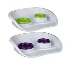 Trixie Set Écuelle Plastique 46 × 11 × 30 cm pour Chien - Coloris aléatoire