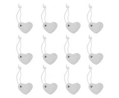 Furpaw Pierre de Hamster, Pierre Minérale Nettoyage Dents Blanc, Jouet à Ronger pour Lapin Hamster Petits Rongeurs Chinchilla Cochon dInde Perroquet - Forme de Coeur