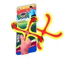 Qulista Boomerang en Plastique Doux Enfants Forme O/X Vol Précis Facile à Jeter Attraper, Activité Sportive Famille (Forme X)