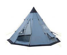 CampFeuer Tente tipi Gris/Bleu