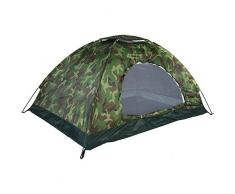 MAGT Tente, Protection Anti-UV Camouflage Extérieur Imperméable for 2 Personnes avec Tente Daération Et Housse De Camping for La Randonnée