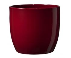 Soendgen Cache-Pot en céramique Dover, Basel Full Color, Argile, Bordeaux, 19 x 19 x 18 cm