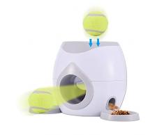 Smallpocket Lanceur De Balle Automatique pour Chien Balle Automatique Jouet Interactif pour Chien De Machine De RÉCompense Nourriture avec 1 Balles pour Petit Chiens