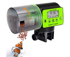 KINOEE Mangeoire Automatique pour Poissons daquarium, mangeoire électrique Automatique étanche à lhumidité, mangeoire daquarium, Distributeur de Nourriture pour Les Vacances et Les Week-Ends