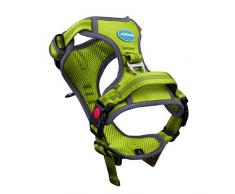 ThinkPet Harnais Chien Anti Traction, Harnais Chien Réfléchissant Gilet Réglable Rembourré avec Poignée pour Chiens, Clip arrière et Avant pour Un contrôle Facile