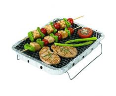 Rayen AB126 Barbecue jetable, Charbon Bois, Gris, 15 cm