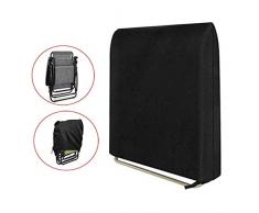 FYZS Mobilier dextérieur Couverture, 210D Oxford Tissu Sun Chaise pliante Housse de protection étanche, anti-poussière et protection contre les ultraviolets (Size : 110 * 97cm)