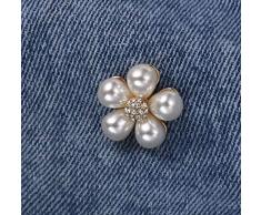 XCDJF Broche pétale Simple Alliage Broche Perle Aiguille éperon Femelle avec Bijoux