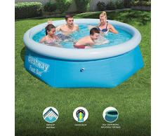 Bestway 57265 - Piscine gonflable hors sol ronde Fast Set diamètre 244 cm hauteur 66 cm