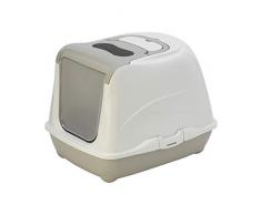 FLAMINGO - Loki Classic M 38 x 50 x 37 cm Maison de Toilette pour Chat. Beige. - FL-560730